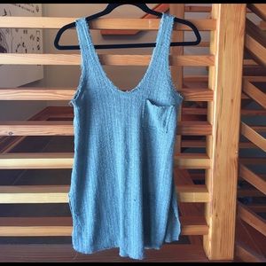 Lush knit sweater tank SZ S