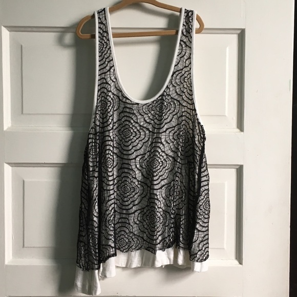 Miss Chievous Black Lace Tank - Picture 1 of 2