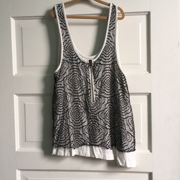 Miss Chievous Black Lace Tank - Picture 2 of 2