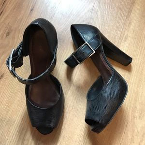 Gianni Bini, Black, peep toe, pumps