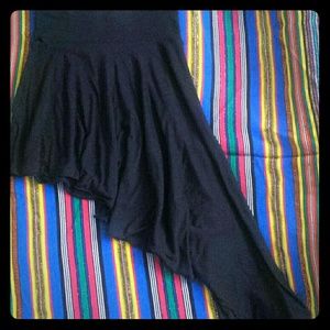 Black Asymmetrical skirt