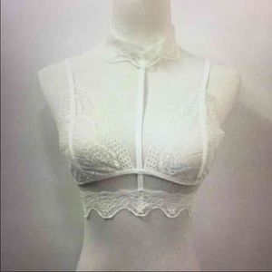 Lace choker bra