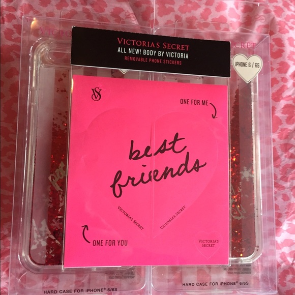 Victoria’s Secret Best friends heart 2 piece sticker ♥️ - Picture 2 of 2