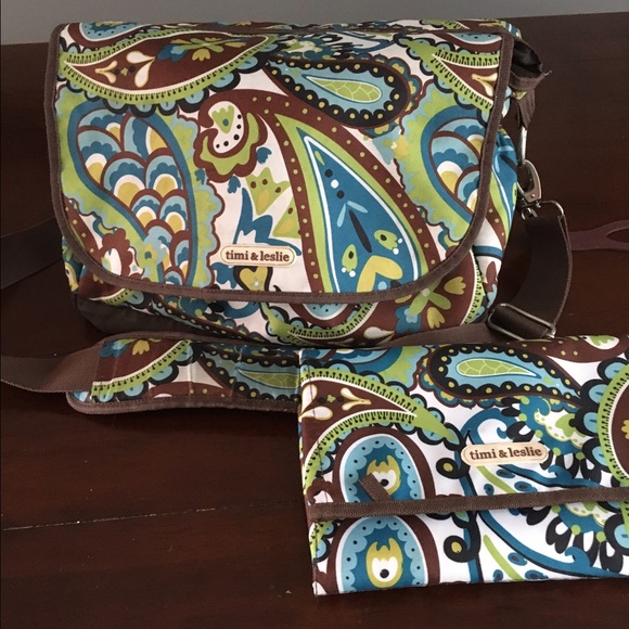 Time and Leslie Diaper Bag with Changing Pad - Picture 1 of 2