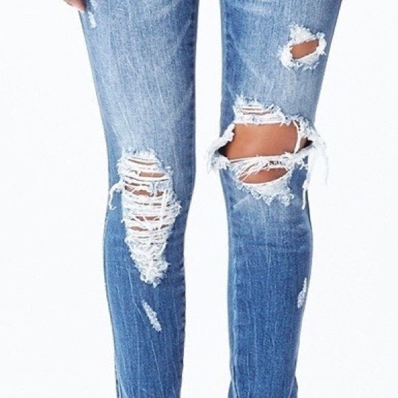 Destroyed Mid-Rise Denim - Picture 5 of 6