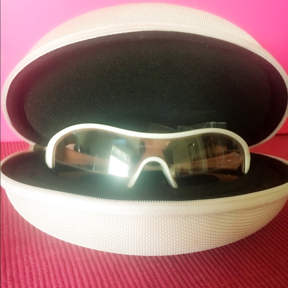 White Oakley Sunglasses