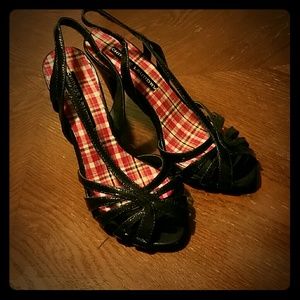 Black strappy heels!