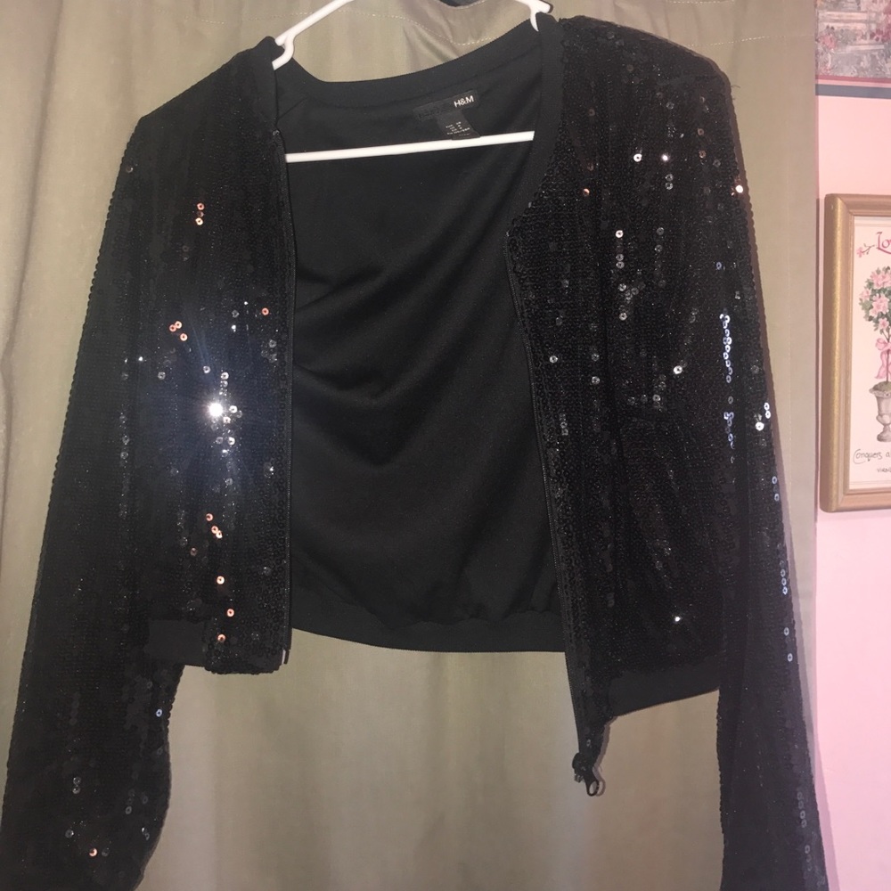 sequin H&M jacket