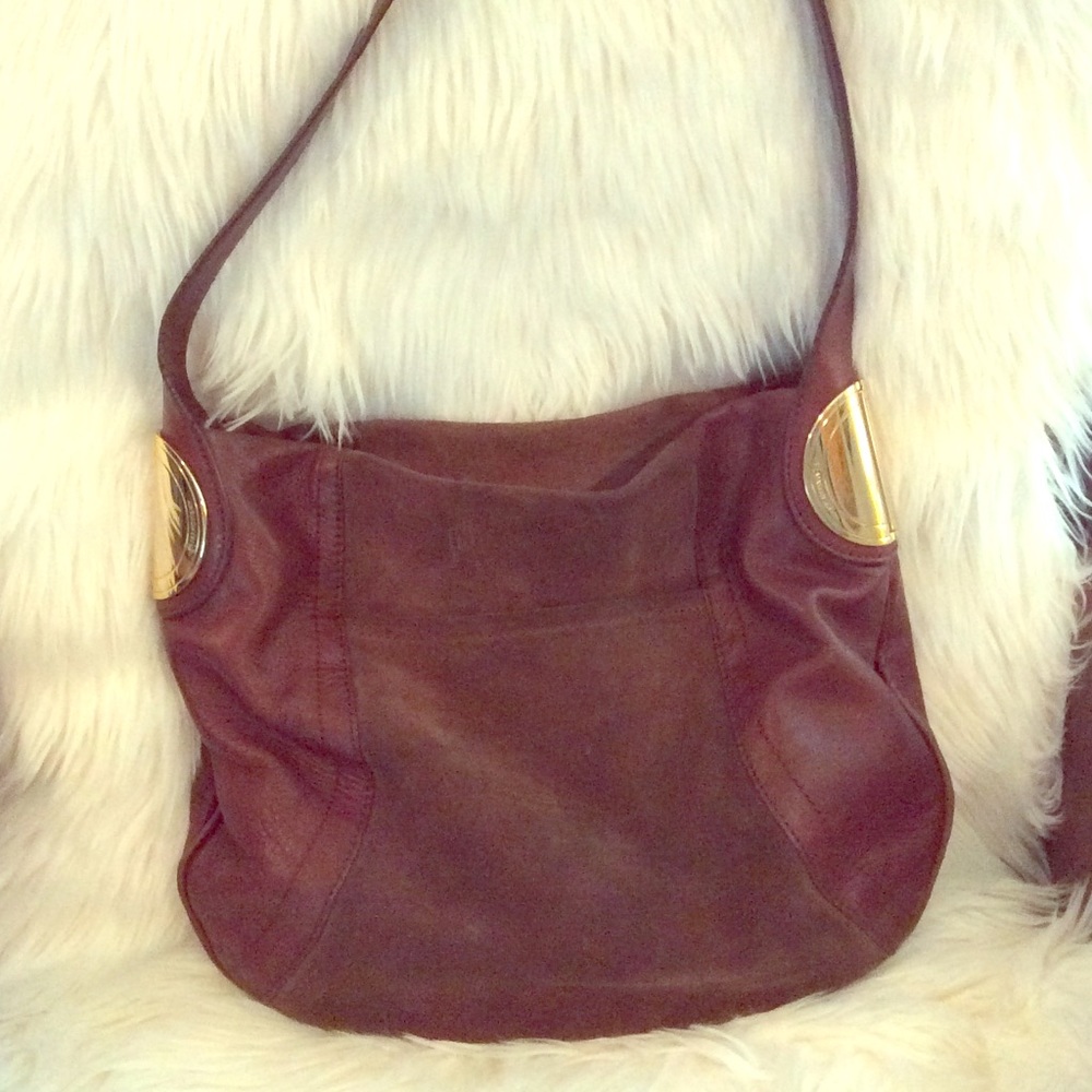B Makowsky brown leather bag