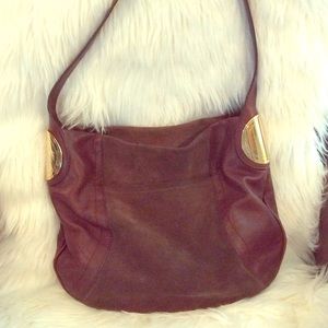 B Makowsky brown leather bag