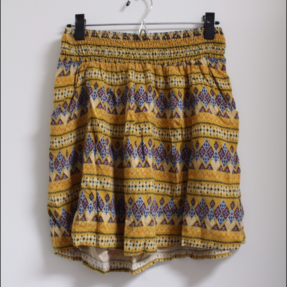 Geometric Print Skirt