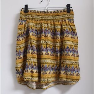 Geometric Print Skirt