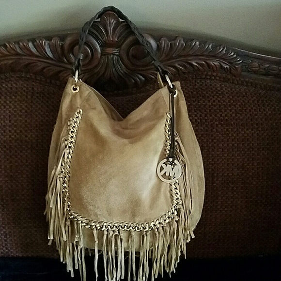 Michael Kors Handbags - Michael Kors suede leather Fringe purse