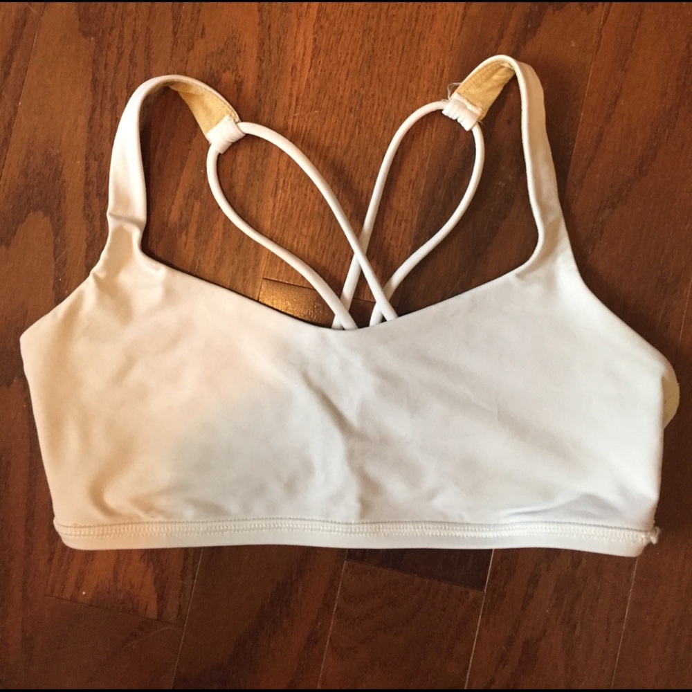 Lululemon white sports bra