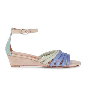 Rebecca Minkoff Suede Wedge Sandals