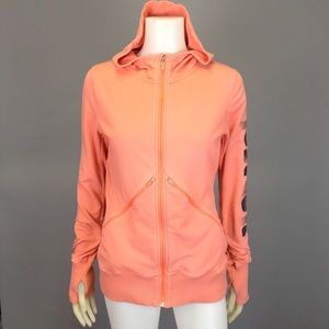 NIKE Dri-Fit Coral Fitted Hoodie With Thumb Holes