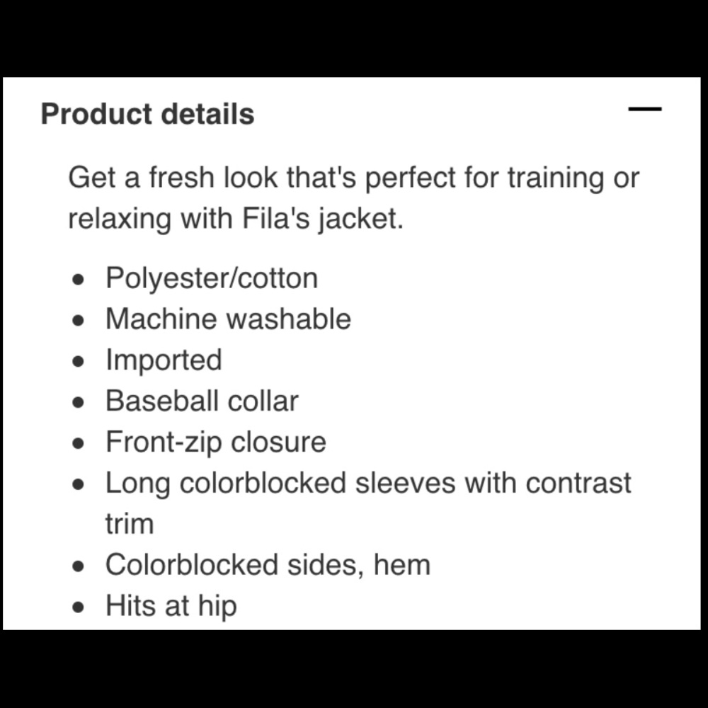 Fila Training Jacket - Picture 3 of 6
