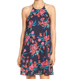 Navy Floral Dress