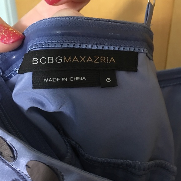 BCBGMAX Blue Chiffon - Picture 4 of 4