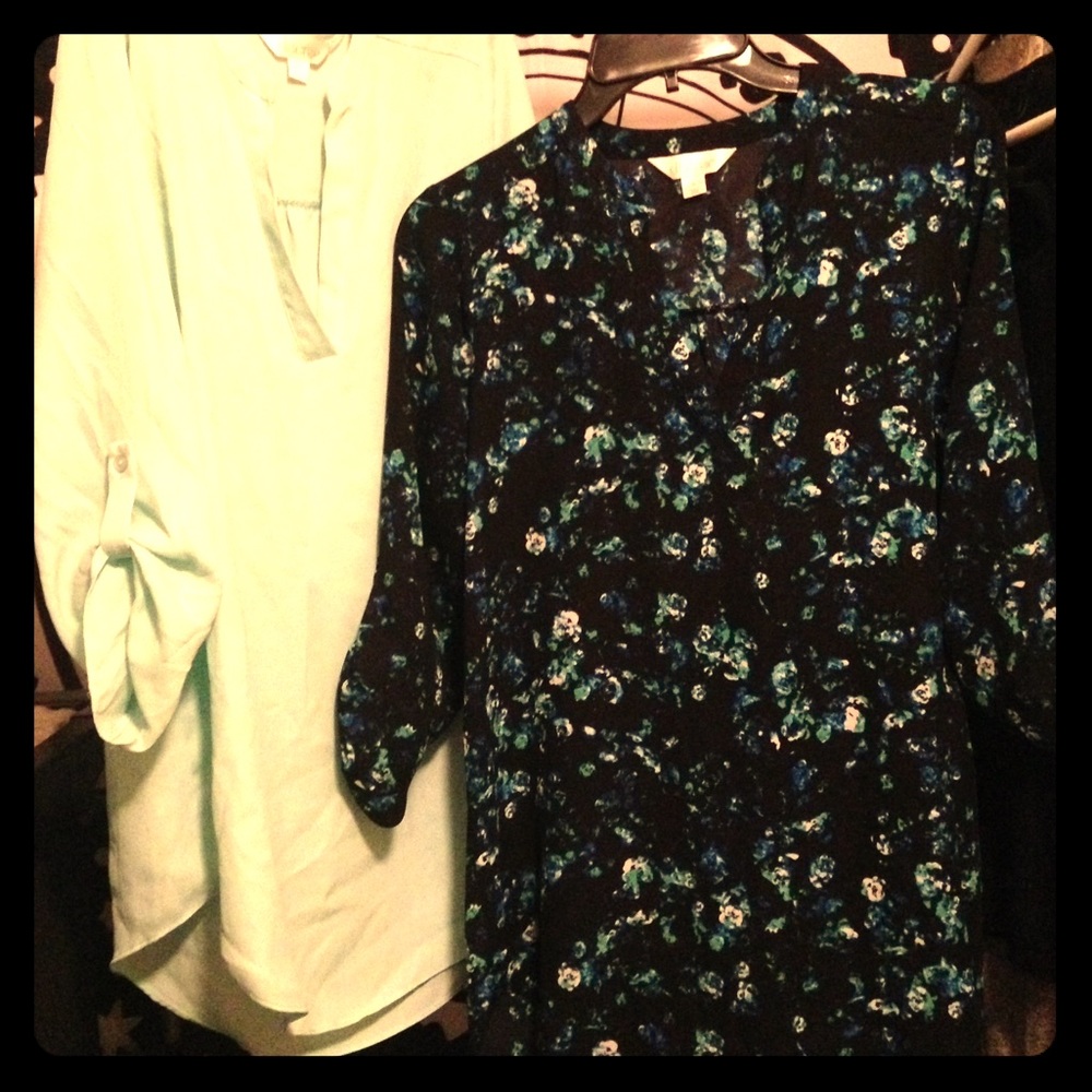 Decree V Plunge Springtime Blouses - TWO in stock