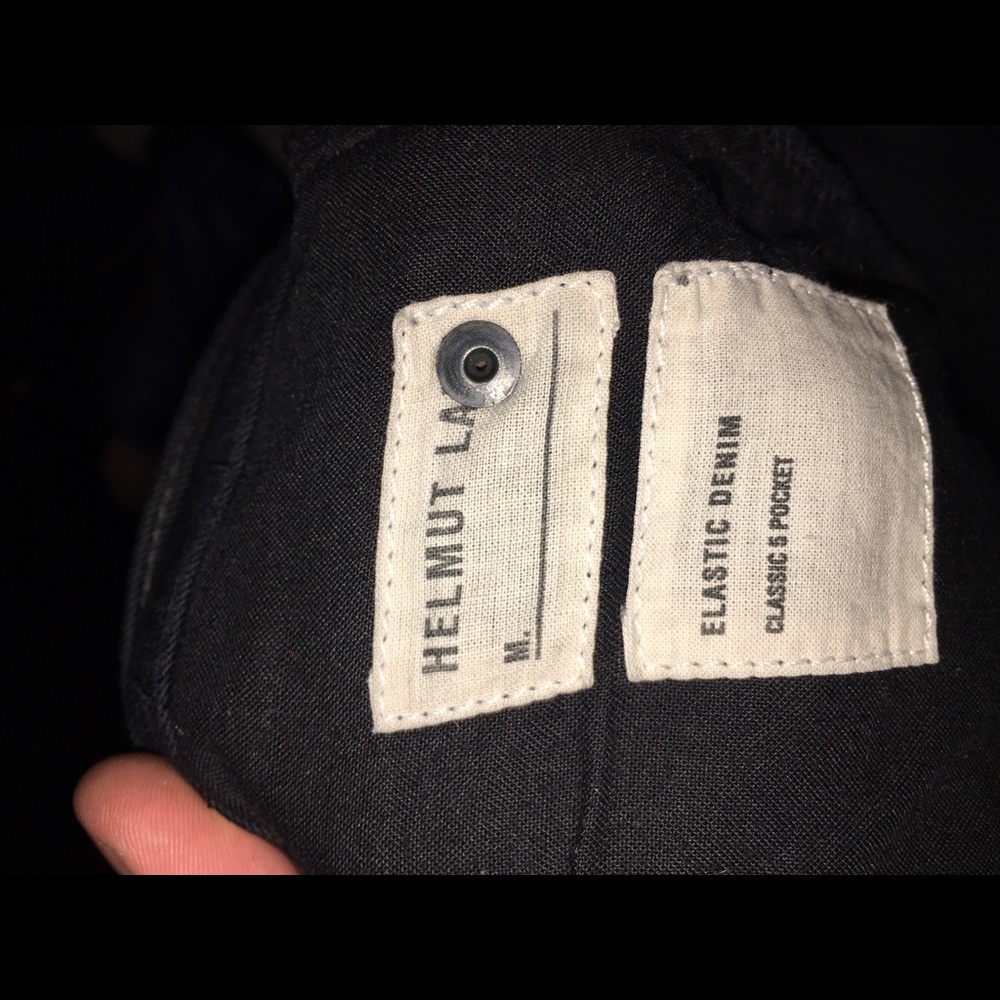 Helmut Lang 2004 bondage jeans