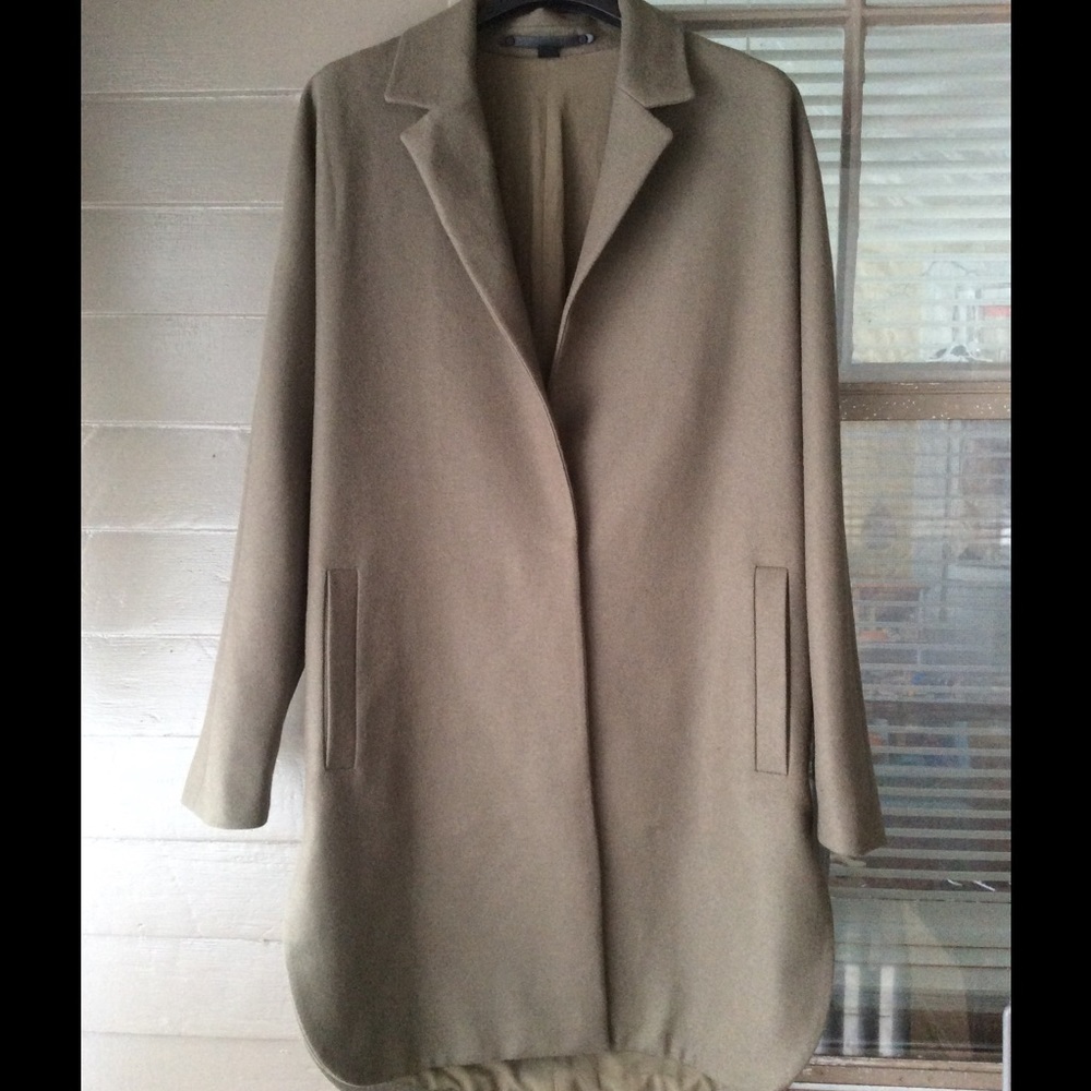 SOLD ALL SAINTS VINE WOOL COAT OLIVE XS - Picture 4 of 5