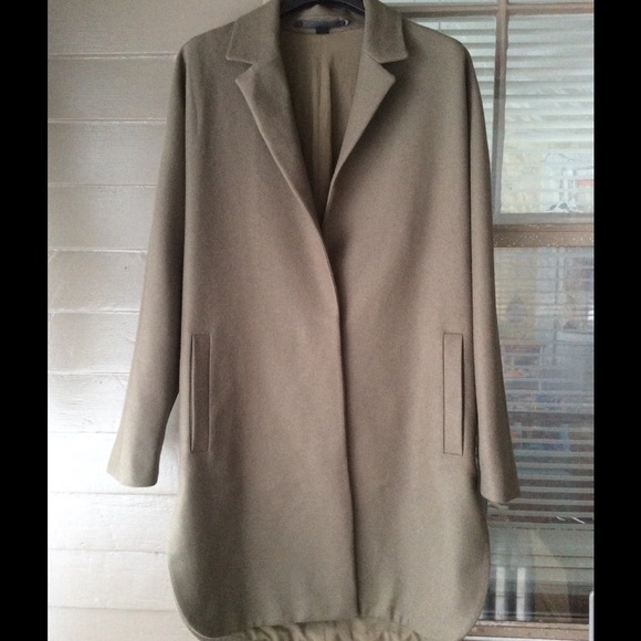 SOLD ALL SAINTS VINE WOOL COAT OLIVE XS - Picture 4 of 5