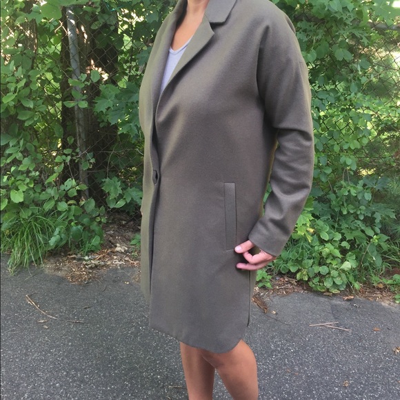 SOLD ALL SAINTS VINE WOOL COAT OLIVE XS - Picture 5 of 5