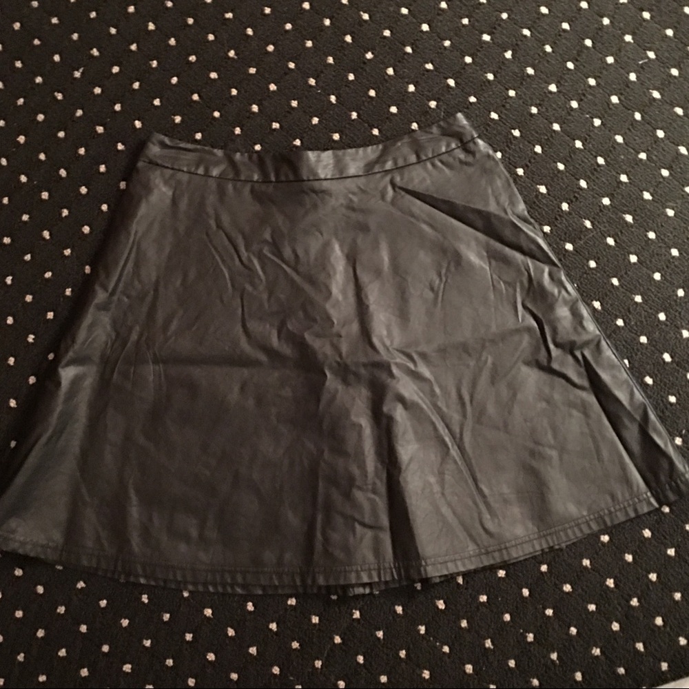 Black Pleather Skirt!