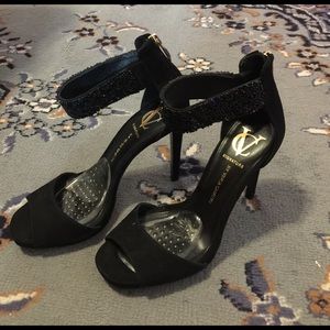 Vince Camuto Signature High Heels, Beaded Strap.