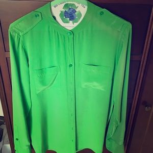 Equipment blouse size small silky