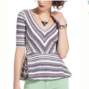 Anthropologie "Hestia Peplum Tee" by Deletta