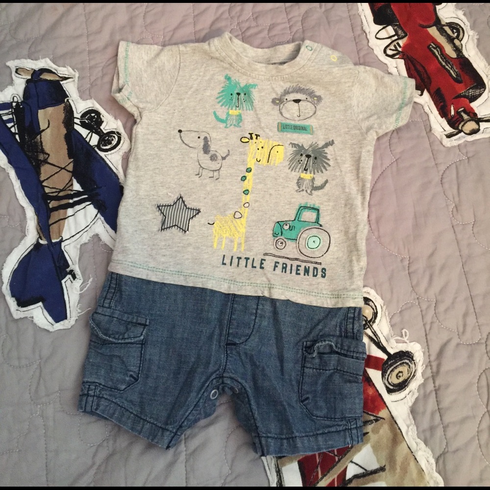 Next Baby one piece short outfit