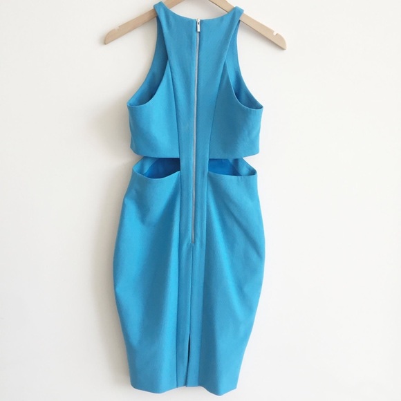 new | Elizabeth & James Lela Cutout Blue Dress 4 - Picture 3 of 4