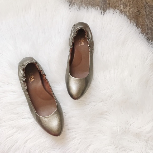 Kork Ease Shoes - Korks Kork Ease Brown Metallic Flats