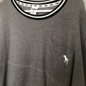 Victoria's Secret Pink Long-Sleeve Campus Shirt