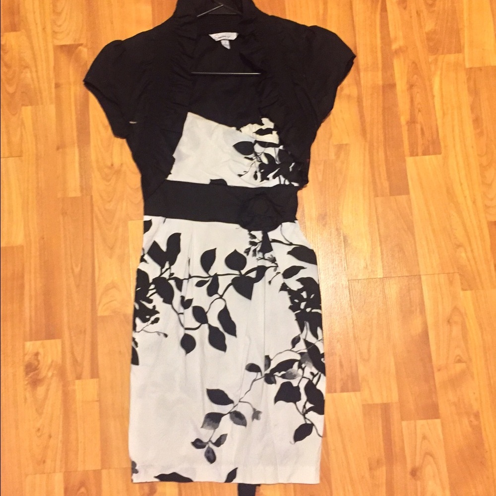 Black and white dress and jacket