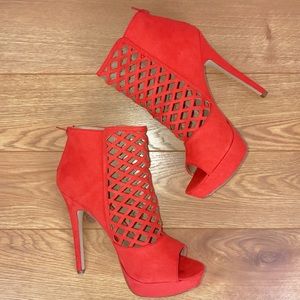 Cage Platform Heel Bootie (never worn)