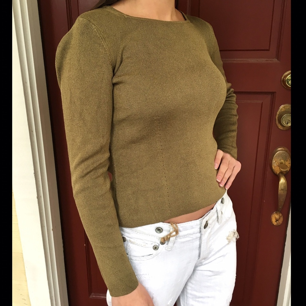 INC Green Top Sz S - Picture 2 of 4