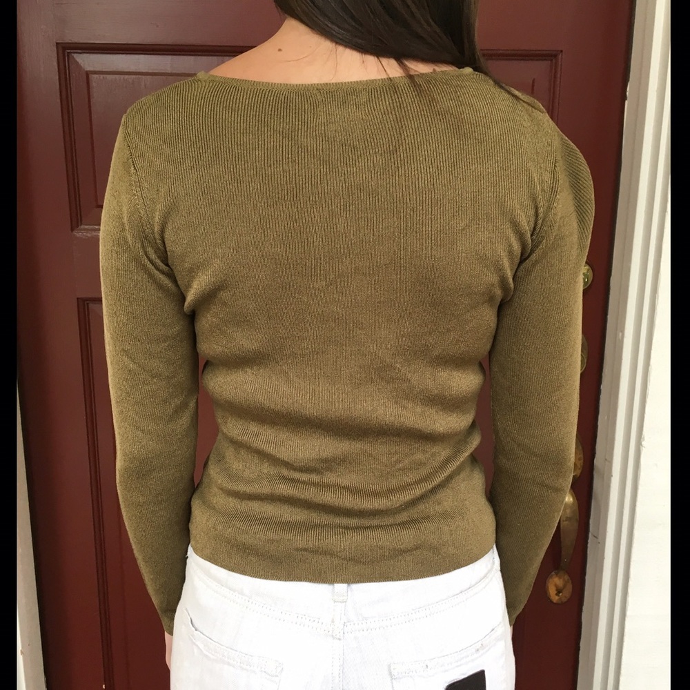 INC Green Top Sz S - Picture 3 of 4