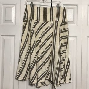 GAP Linen Striped Skirt