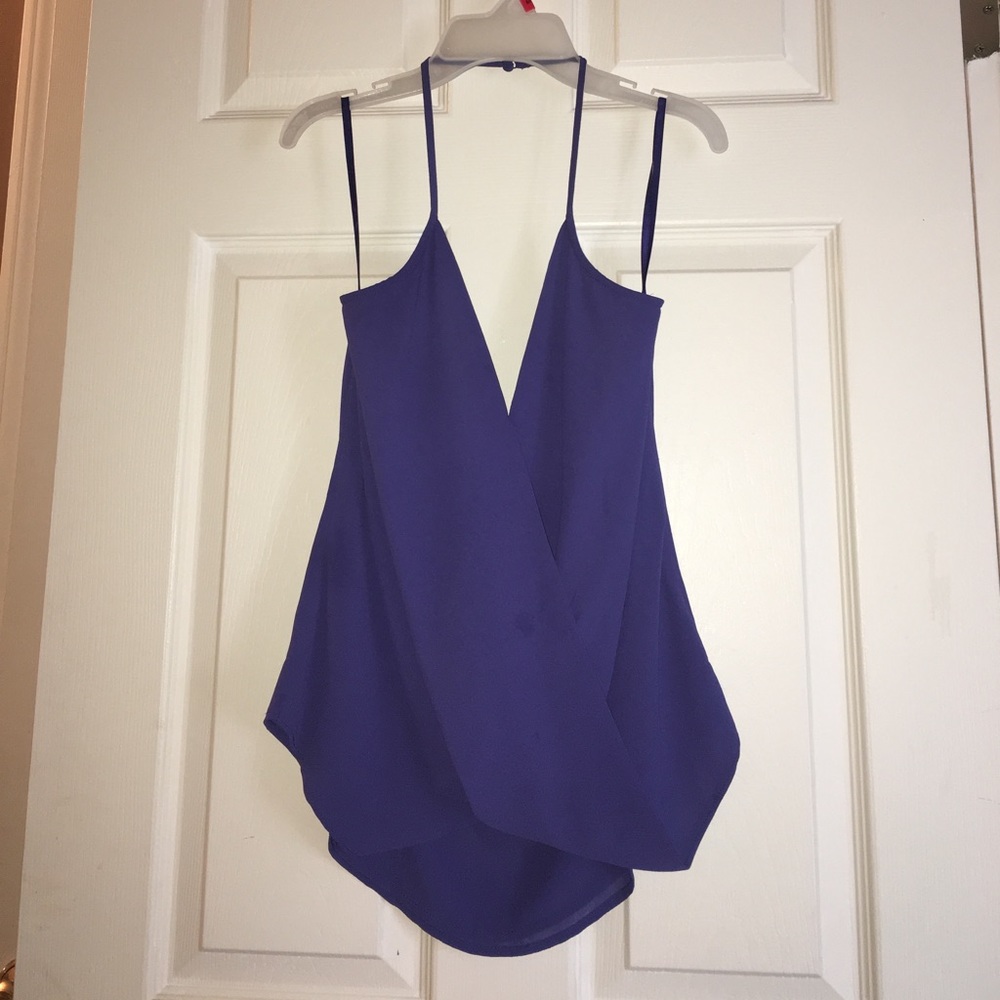 Blue halter top