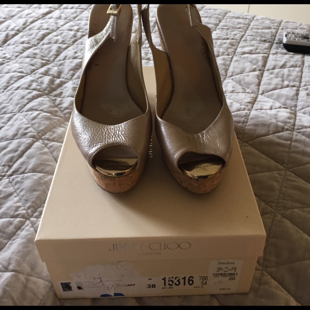 Jimmy Choo cork wedge