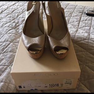 Jimmy Choo cork wedge