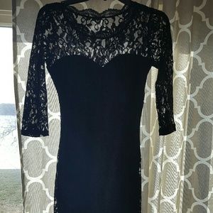 Black lace dress
