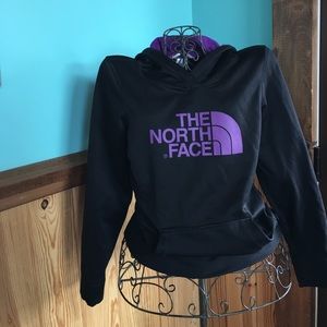 The North Face purple and black like new Hoodie.