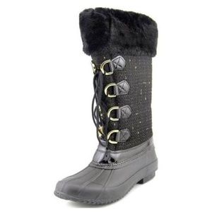 INC black snow boots