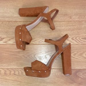 Platform Heel Studded Sandal