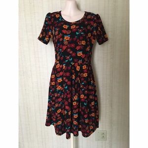 Retro print lularoe dress.
