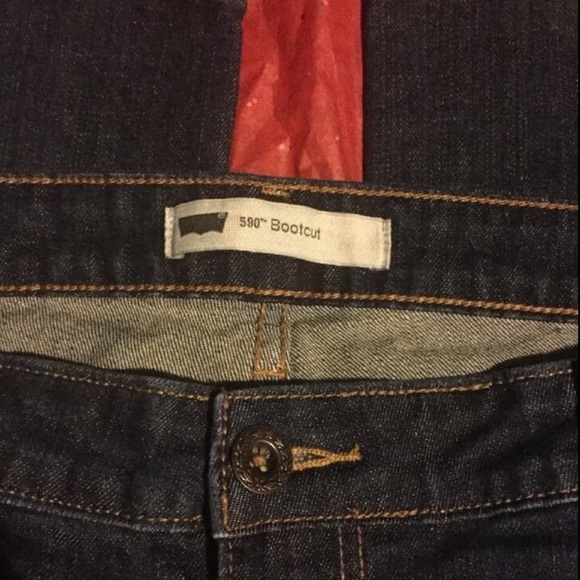 Levi's 590 Bootcut stretch jeans Dark Wash - Picture 3 of 4
